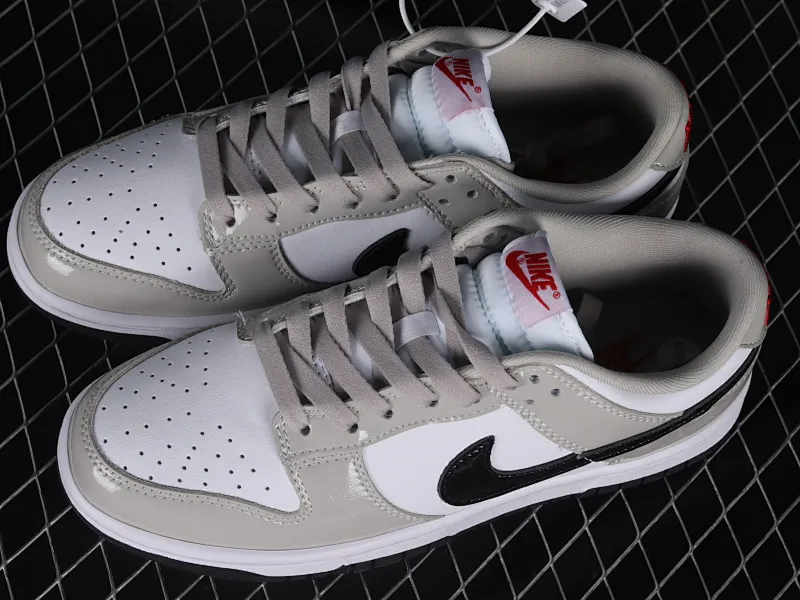 All Categories Nk SB Dunk Series Nk SB Dunk Low Low-top sneakers Cost-effective version Nk Dunk Low "Light Iron Ore" Patent leather gray SB low-top sports and leisure sneakers DQ7576-001